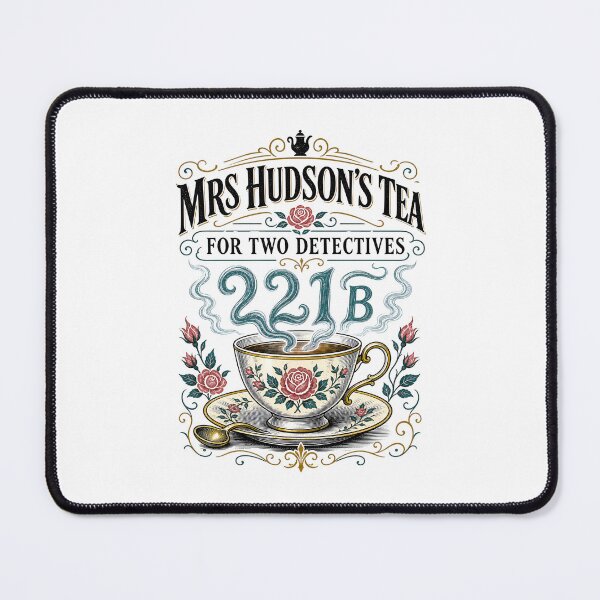 Item preview, Mrs Hudson's Tea For Two Detectives 221B Baker Street Vintage Art designed and sold by Fenay Designs.