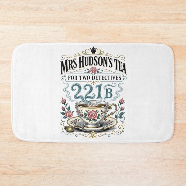 Item preview, Mrs Hudson's Tea For Two Detectives 221B Baker Street Vintage Art designed and sold by Fenay Designs.