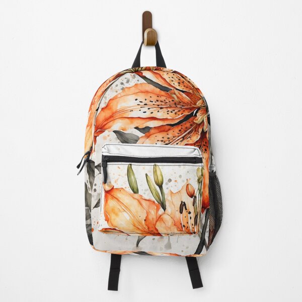 Item preview, Tiger Lily Watercolor Painting designed and sold by RawNaturePrints.