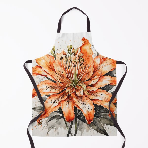 Item preview, Tiger Lily Watercolor Painting designed and sold by RawNaturePrints.