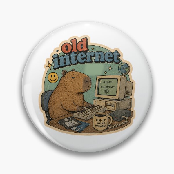 Item preview, Old Internet Capybara Retro 90s Dial Up Retro Y2K Nostalgic designed and sold by Yellowriversss.