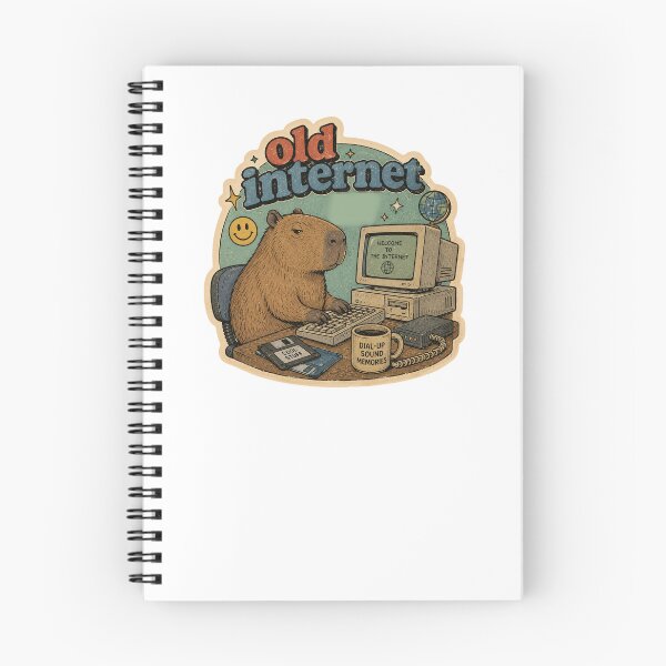 Item preview, Old Internet Capybara Retro 90s Dial Up Retro Y2K Nostalgic designed and sold by Yellowriversss.