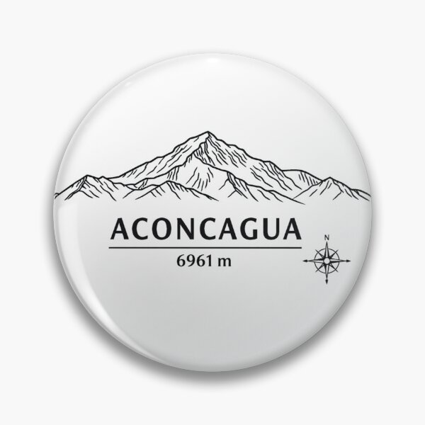 Item preview, Seven Summits South America Aconcagua 6961 m Minimalist Line Art Design designed and sold by Gabe1983.