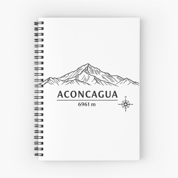 Item preview, Seven Summits South America Aconcagua 6961 m Minimalist Line Art Design designed and sold by Gabe1983.