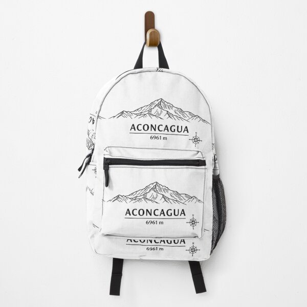 Item preview, Seven Summits South America Aconcagua 6961 m Minimalist Line Art Design designed and sold by GabeMountainArt.