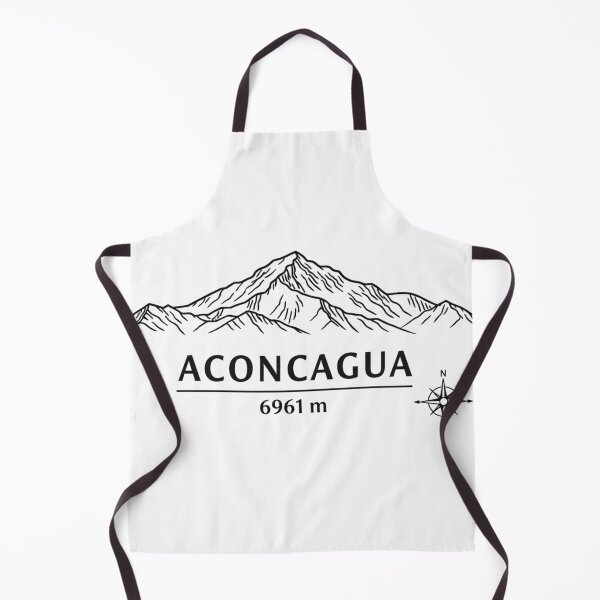 Item preview, Seven Summits South America Aconcagua 6961 m Minimalist Line Art Design designed and sold by GabeMountainArt.