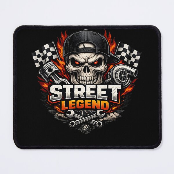 Item preview, Street Legend Skull Racing Turbo Hot Rod Graphic Design designed and sold by ArcadiaSilence.