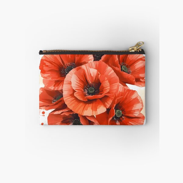 Item preview, Red Poppy Field Watercolor Painting designed and sold by RawNaturePrints.