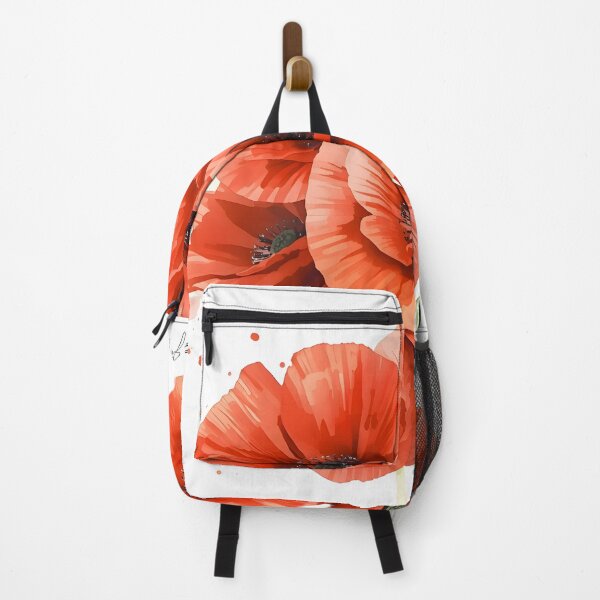 Item preview, Red Poppy Field Watercolor Painting designed and sold by RawNaturePrints.