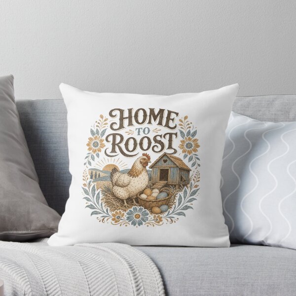 Item preview, Home to Roost Chicken Farmhouse Country Design designed and sold by AntiqueImages.