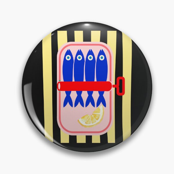 Item preview, Sardines Tinned Fish Retro Pop Art  designed and sold by erozzz.