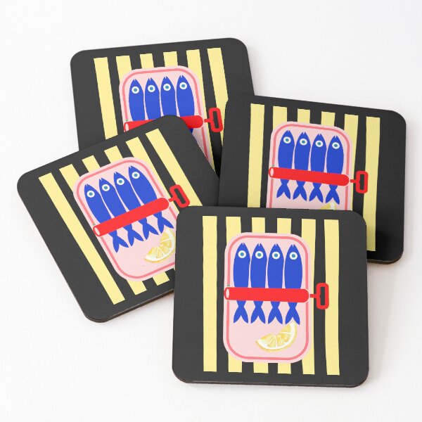 Item preview, Sardines Tinned Fish Retro Pop Art  designed and sold by erozzz.