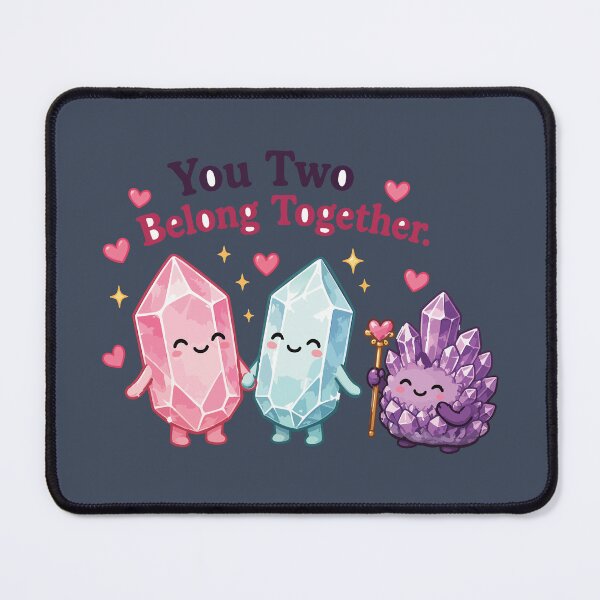 Item preview, You Two Belong Together Cute Crystal Couple designed and sold by SimplePoDesign.