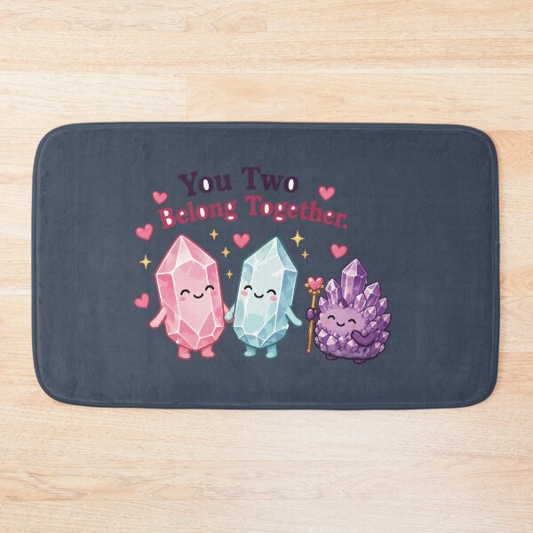 Item preview, You Two Belong Together Cute Crystal Couple designed and sold by SimplePoDesign.