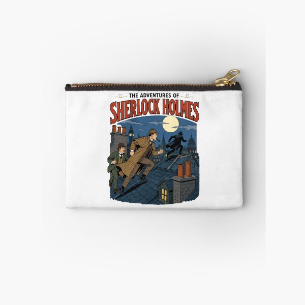 Item preview, The Adventures of Sherlock Holmes London Rooftop Chase Retro Art designed and sold by Fenay Designs.