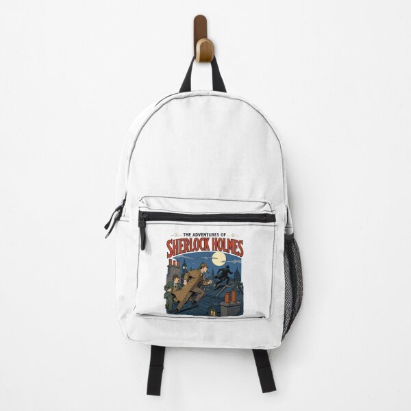 Item preview, The Adventures of Sherlock Holmes London Rooftop Chase Retro Art designed and sold by Fenay Designs.