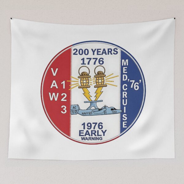 Item preview, VAW-123 1976 Mediterranean Cruise Bicentennial Patch designed and sold by CharlieDesings.