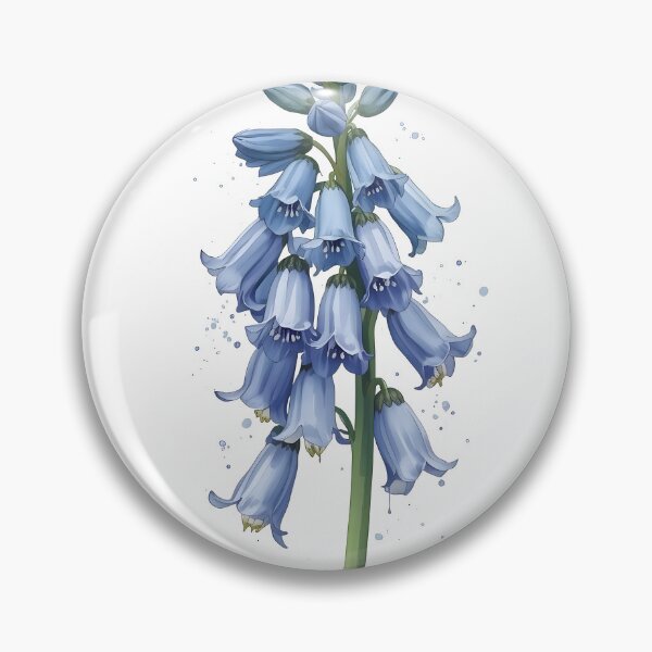 Item preview, Bluebell Flower Watercolor Painting designed and sold by RawNaturePrints.