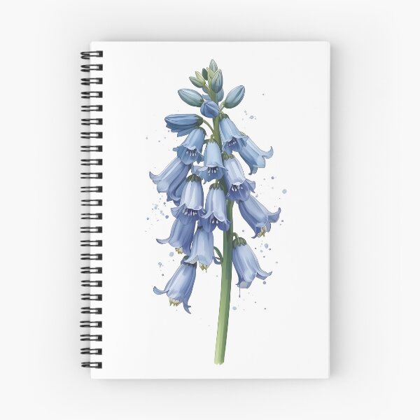 Item preview, Bluebell Flower Watercolor Painting designed and sold by RawNaturePrints.