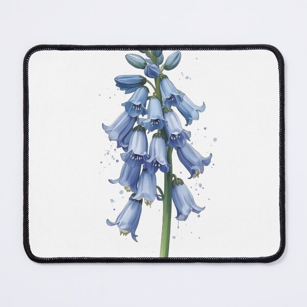 Item preview, Bluebell Flower Watercolor Painting designed and sold by RawNaturePrints.
