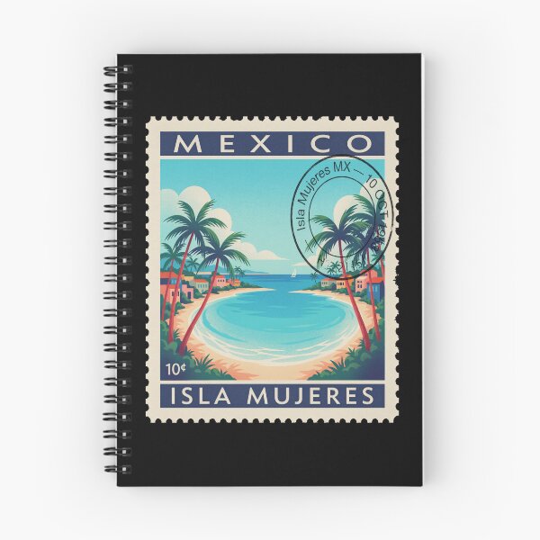 Item preview, Isla Mujeres Mexico Caribbean Postage Stamp Travel Sticker designed and sold by stickercuffs.