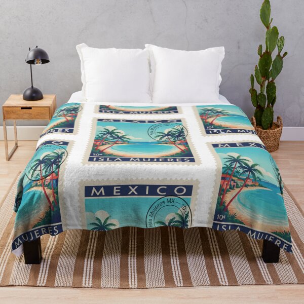 Item preview, Isla Mujeres Mexico Caribbean Postage Stamp Travel Sticker designed and sold by stickercuffs.