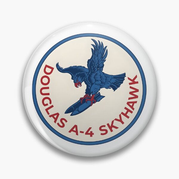 Artikelvorschau, Douglas A-4 Skyhawk Vintage Logo Emblem entworfen und verkauft von CharlieDesings.