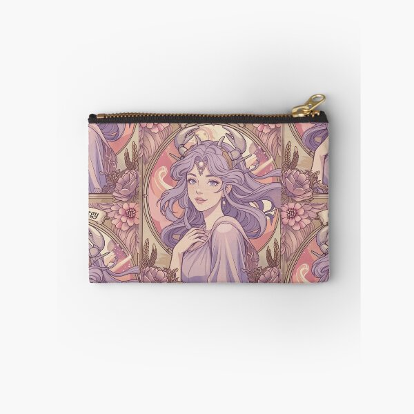 Item preview, Cancer Zodiac Goddess Anime Art | Cancer Energy Celestial Astrology Illustration | Pastel Horoscope Fantasy Girl | Art Nouveau Zodiac Wall Art | Cancer Birthday Gift designed and sold by RSDigitalPrintDesign.