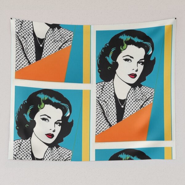 Item preview, Art - Pop Art Woman Portrait, 1960s Aesthetic designed and sold by Beat-It.