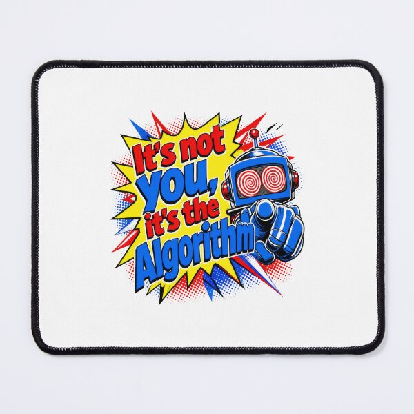 Item preview, It's Not You It's The Algorithm Robot Pop Art designed and sold by AntiqueImages.