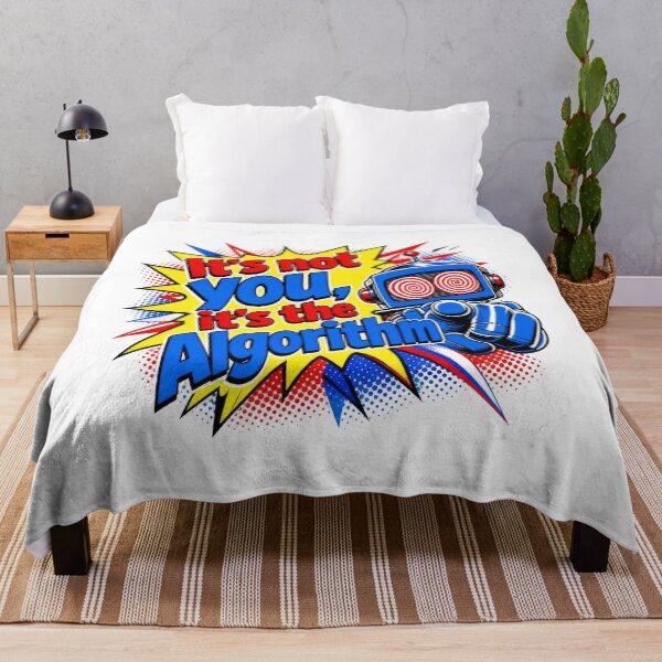 Item preview, It's Not You It's The Algorithm Robot Pop Art designed and sold by AntiqueImages.