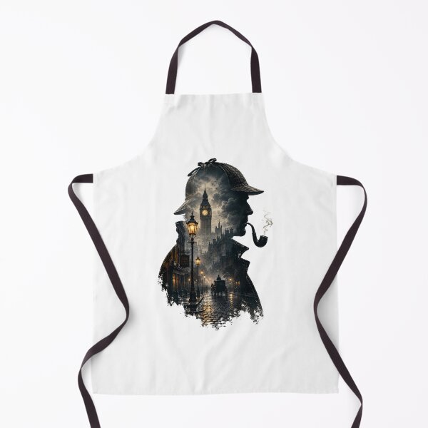 Item preview, Sherlock Holmes Baker Street 221B Double Exposure Noir Art designed and sold by Fenay Designs.