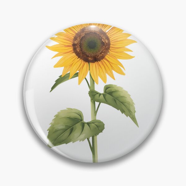 Item preview, Single Sunflower Watercolor Painting designed and sold by RawNaturePrints.