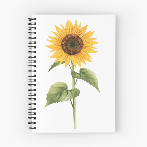 Item preview, Single Sunflower Watercolor Painting designed and sold by RawNaturePrints.