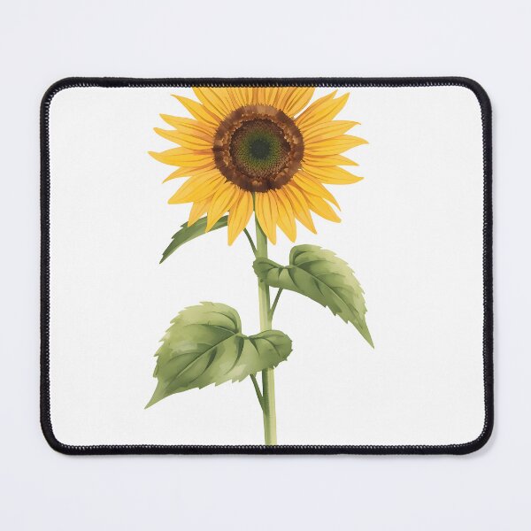 Item preview, Single Sunflower Watercolor Painting designed and sold by RawNaturePrints.