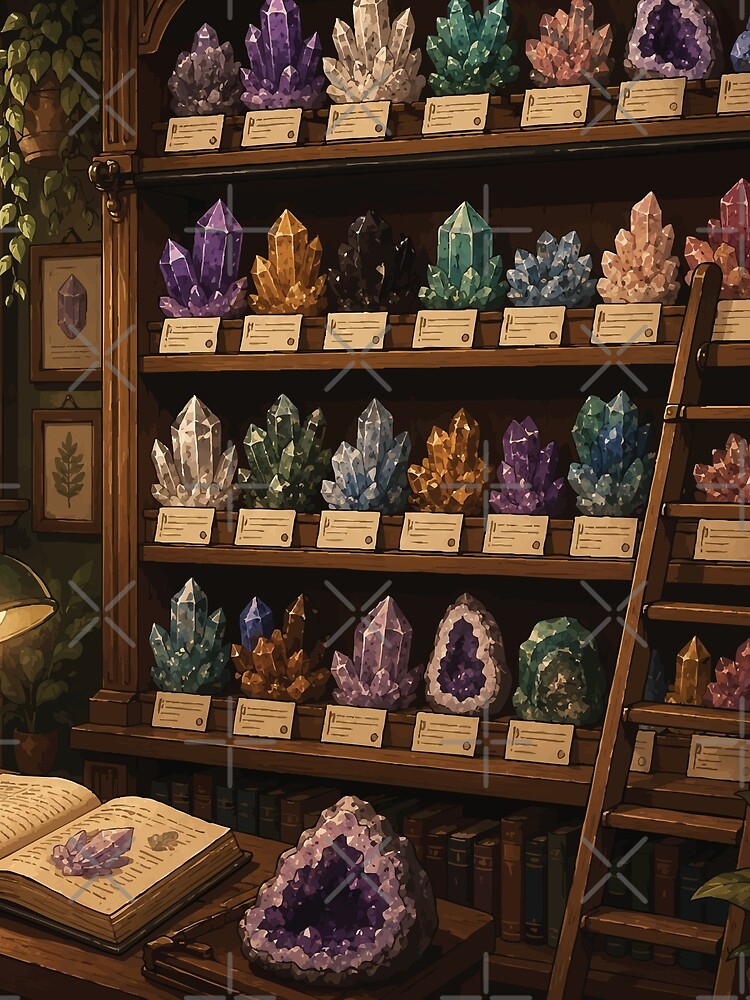 Thumbnail 3 of 3, Scarf, Cozy Crystal Collection Library designed and sold by SimplePoDesign.