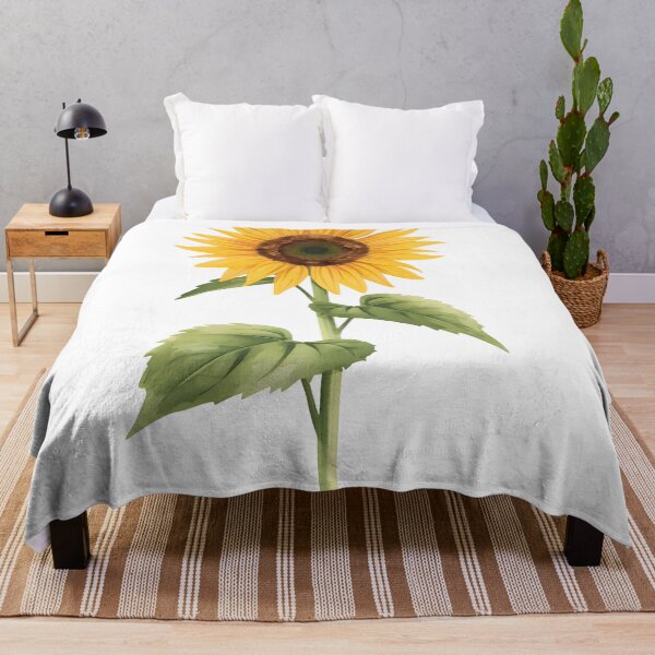 Item preview, Single Sunflower Watercolor Painting designed and sold by RawNaturePrints.