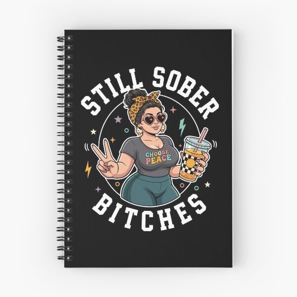 Item preview, Still Sober Bitches Messy Bun Drinking Coffee  designed and sold by mareix.