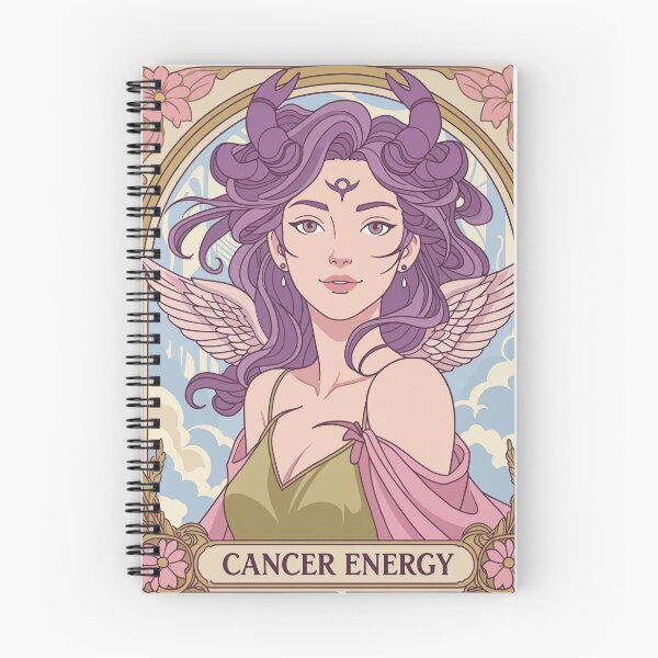 Item preview, Cancer Zodiac Goddess Anime Art | Cancer Energy Celestial Astrology Illustration | Pastel Horoscope Fantasy Girl | Art Nouveau Zodiac Wall Art | Cancer Birthday Gift designed and sold by RSDigitalPrintDesign.