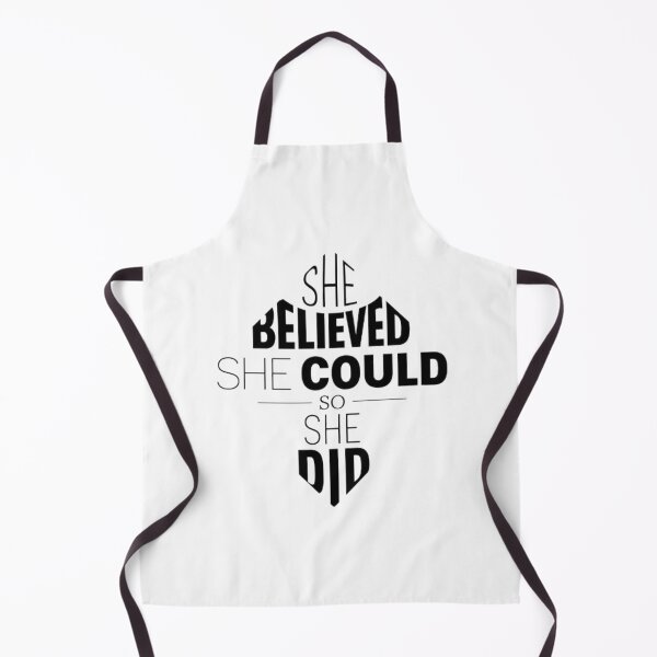 Item preview, She Believed She Could So She Did Feminist Quote Art designed and sold by ByKayaPrints.