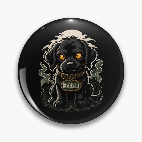 Item preview, Sherlock Holmes Baskerville Hound Cute Puppy Halloween Art designed and sold by Fenay Designs.