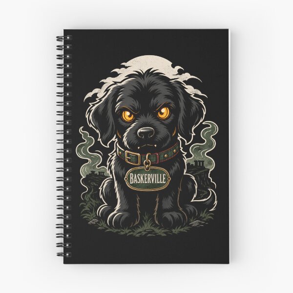 Item preview, Sherlock Holmes Baskerville Hound Cute Puppy Halloween Art designed and sold by Fenay Designs.