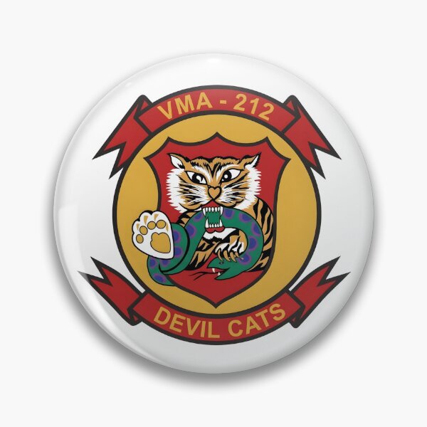 Item preview, VMA-212 "Devil Cats" Marine Attack Squadron Emblem designed and sold by CharlieDesings.