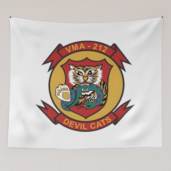 Item preview, VMA-212 "Devil Cats" Marine Attack Squadron Emblem designed and sold by CharlieDesings.
