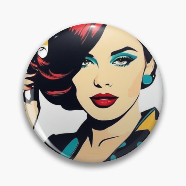 Item preview, Art - Pop Art, Stylized Female Portrait of the 1960s designed and sold by Beat-It.