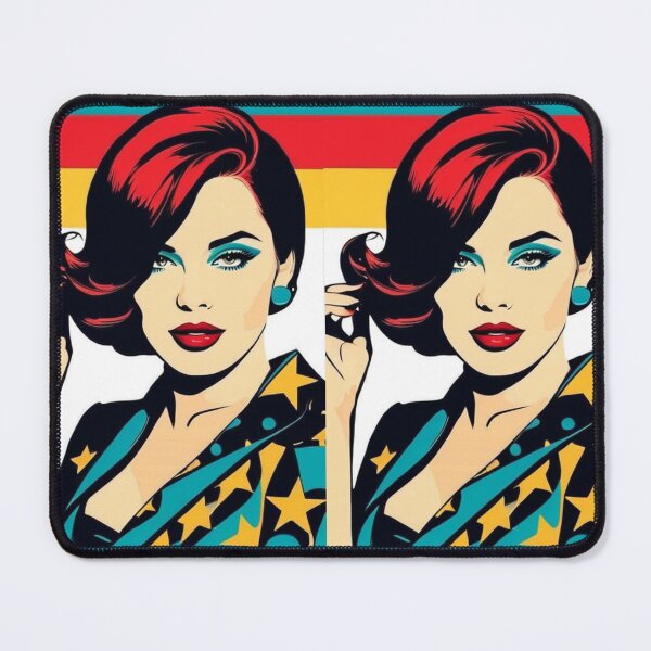 Item preview, Art - Pop Art, Stylized Female Portrait of the 1960s designed and sold by Beat-It.