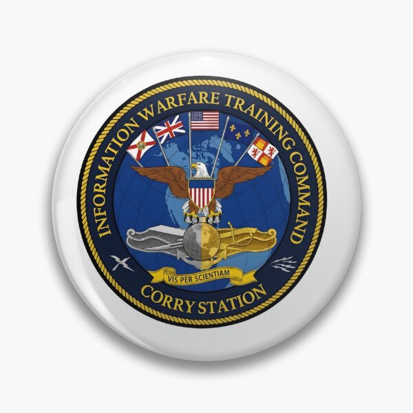 Item preview, Information Warfare Training Command Corry Station Emblem designed and sold by CharlieDesings.
