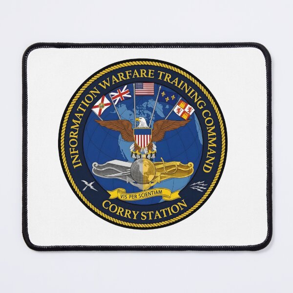 Item preview, Information Warfare Training Command Corry Station Emblem designed and sold by CharlieDesings.