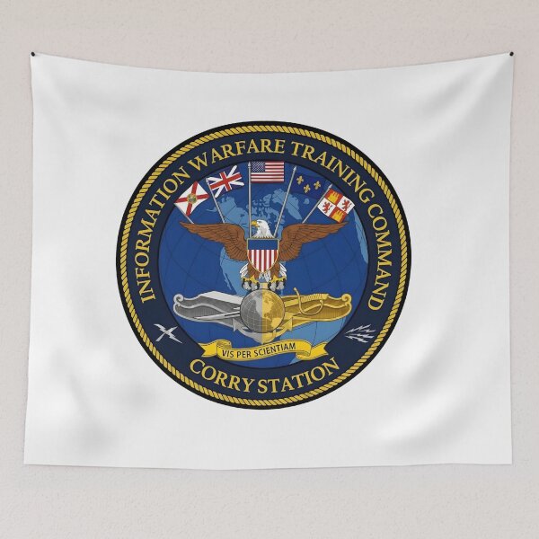 Item preview, Information Warfare Training Command Corry Station Emblem designed and sold by CharlieDesings.