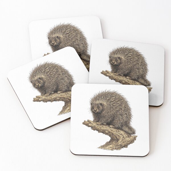 Item preview, North American Porcupine Vintage Plate designed and sold by KrungiT Design .